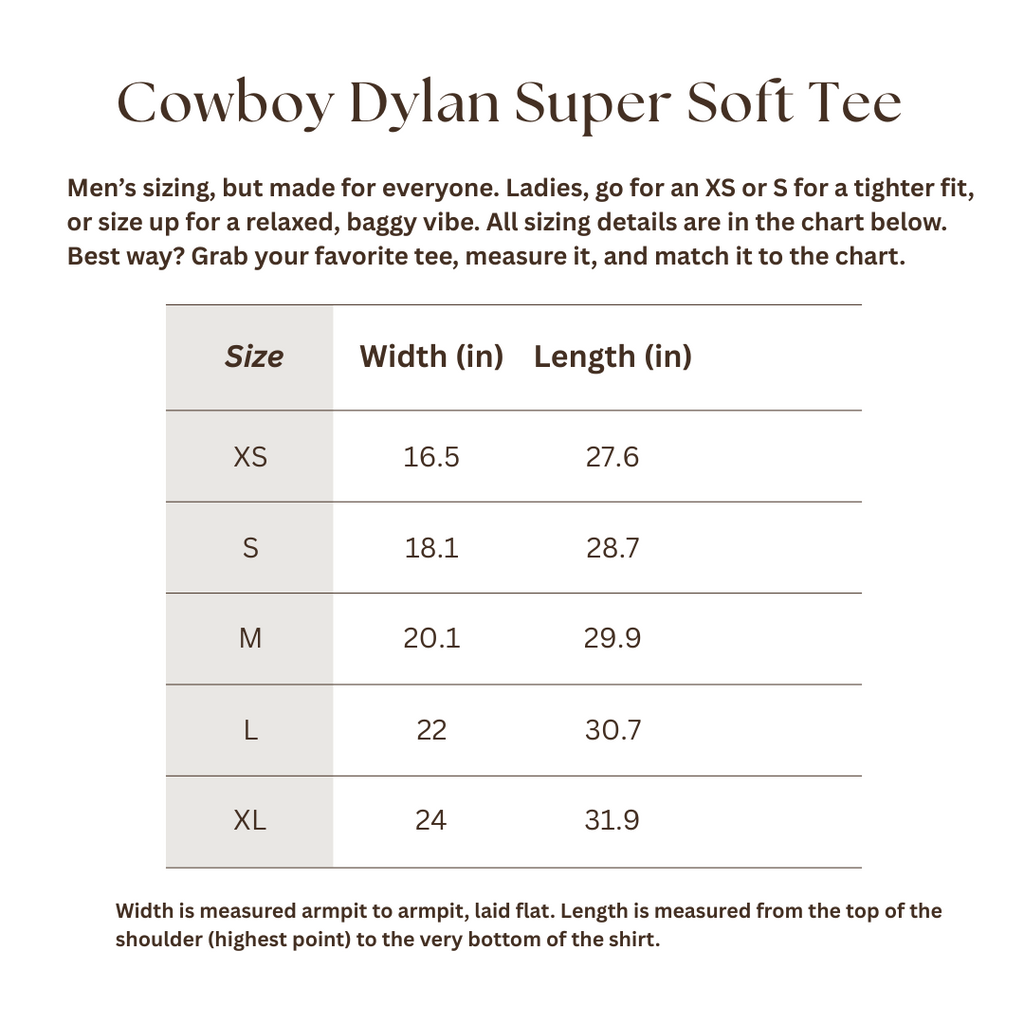Cowboy Dylan Super Soft Tee – Grey