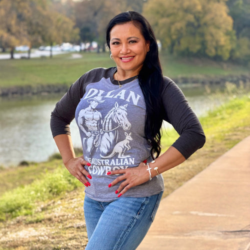 Cowboy Dylan ¾ Sleeve Raglan Baseball Tee