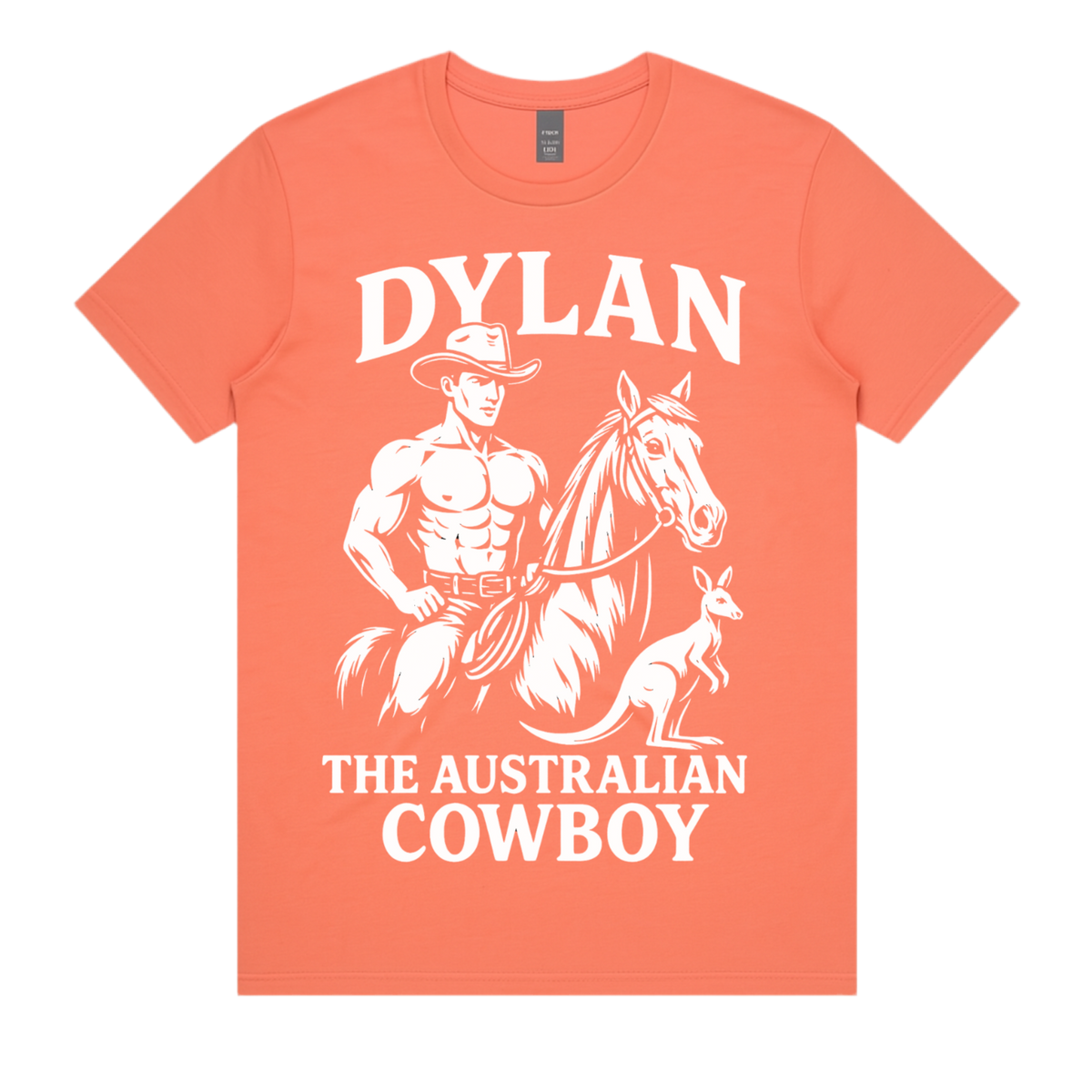 Cowboy Dylan Super Soft Tee – Coral