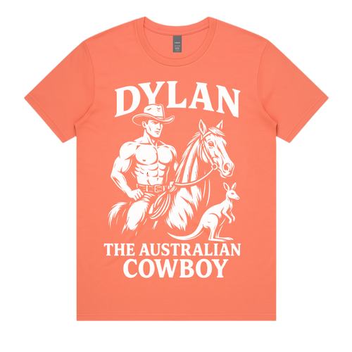 Cowboy Dylan Super Soft Tee – Coral