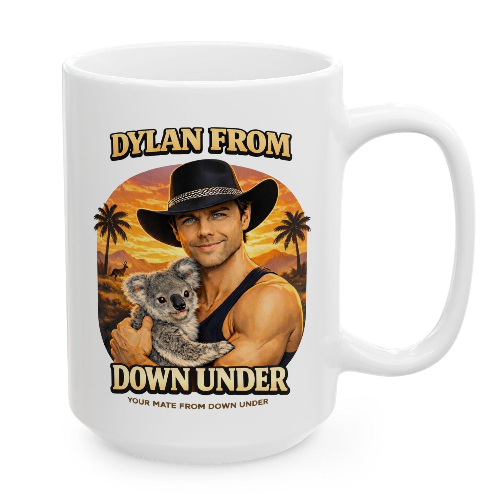 Dylan from Down Under 15 oz Coffee Mug