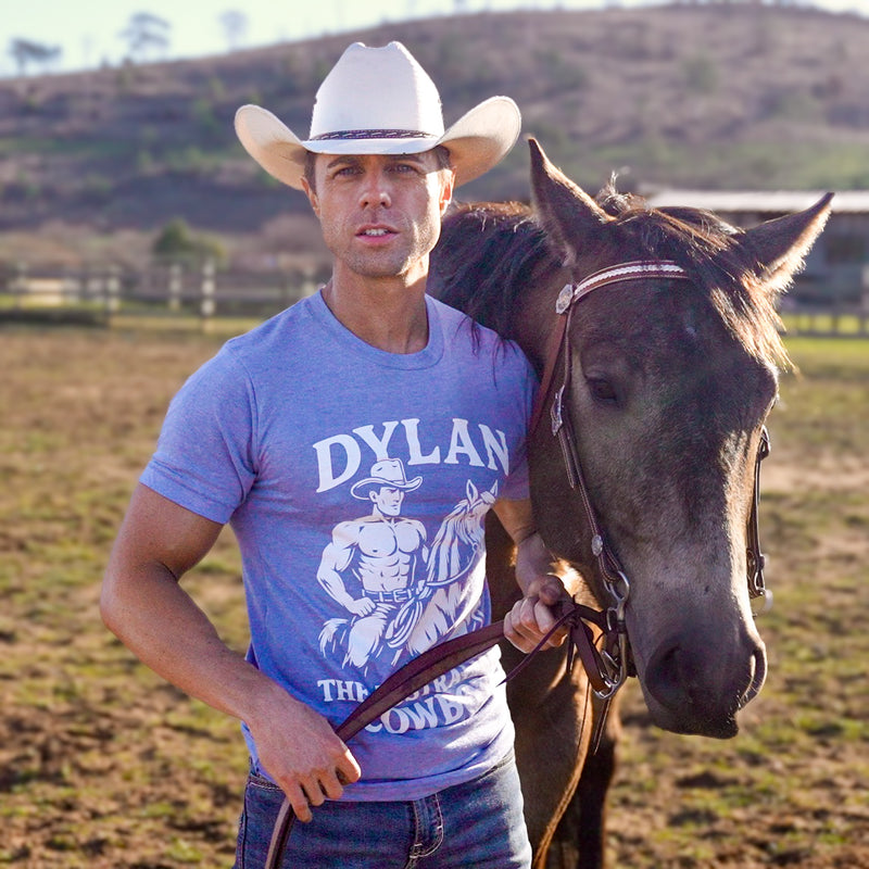 Cowboy Dylan Super Soft Tee Blue