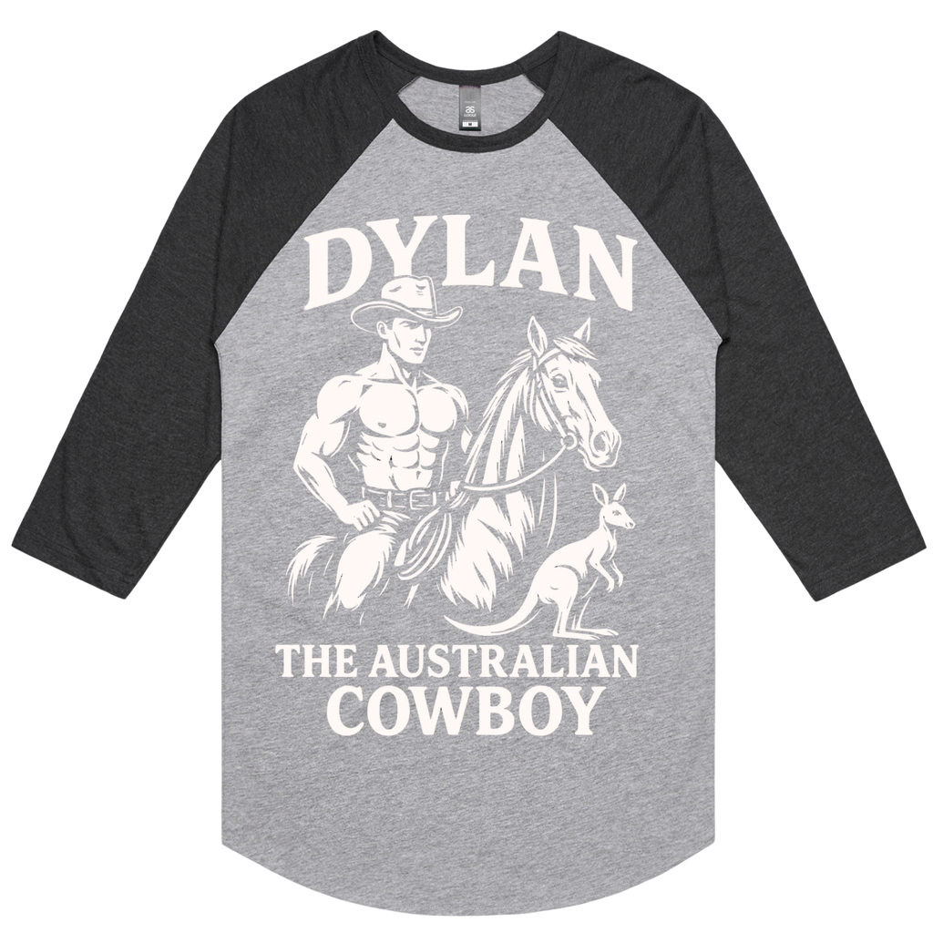 Cowboy Dylan ¾ Sleeve Raglan Baseball Tee