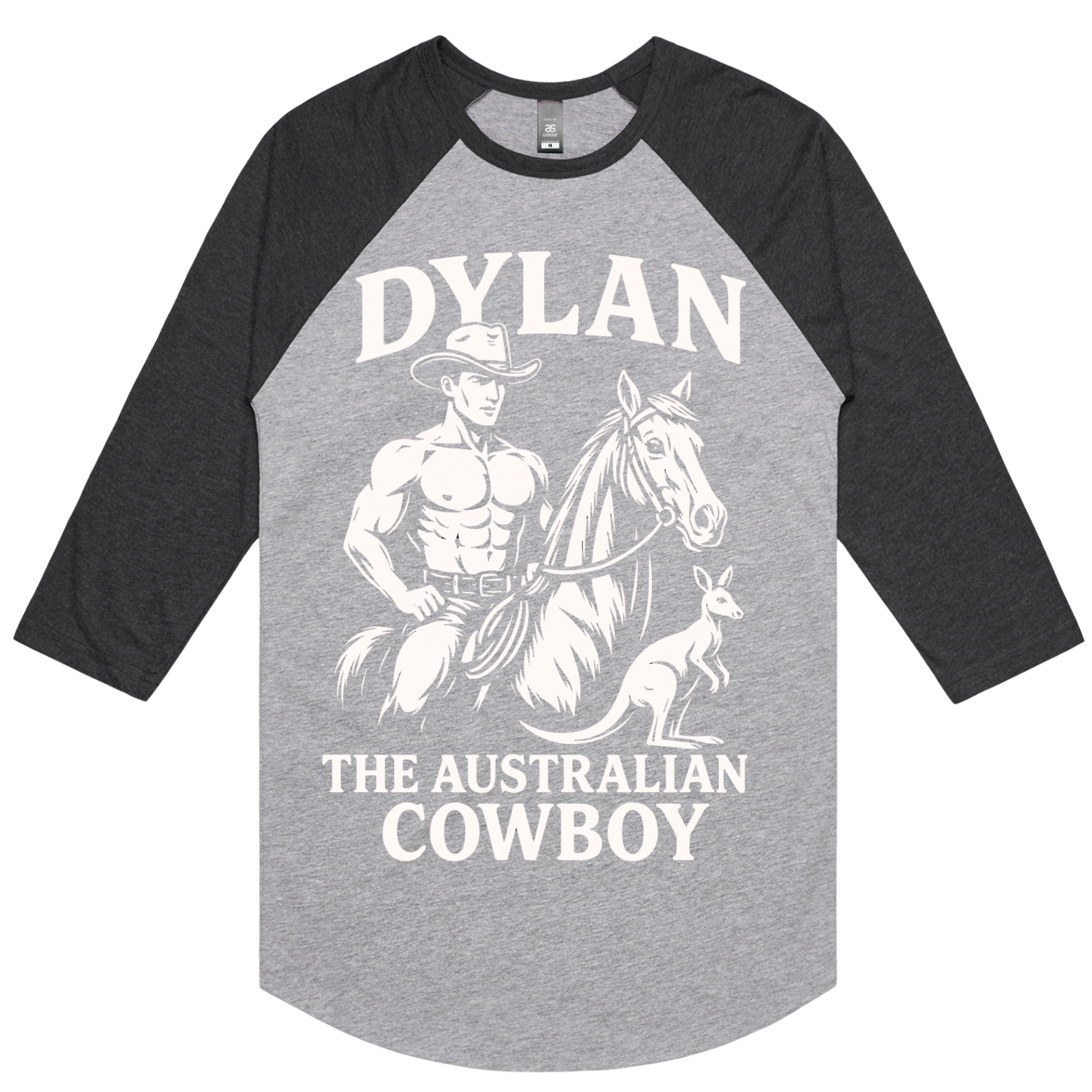 Cowboy Dylan ¾ Sleeve Raglan Baseball Tee