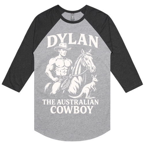 Cowboy Dylan ¾ Sleeve Raglan Baseball Tee